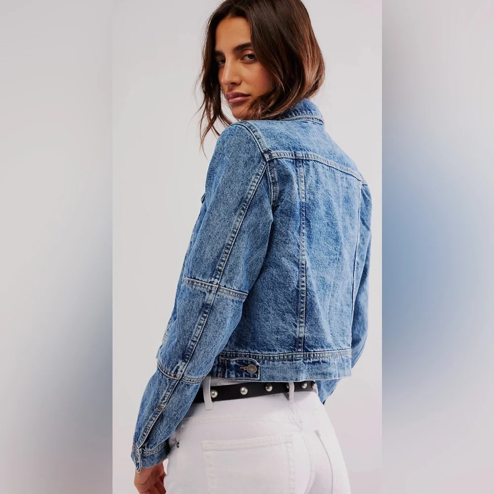 Free People “Rumors”‎ denim jacket. Size XS - Picture 5 of 7